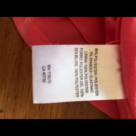 NWT: Nina Nicole coral dress w/detail on sleeves - Picture 9 of 14